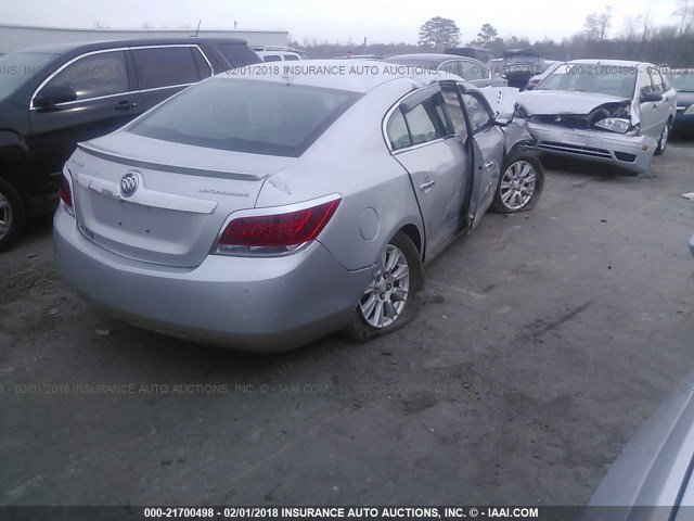 1G4GC5ER0DF253358 - 2013 BUICK LACROSSE SILVER photo 4