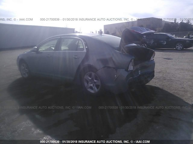 1G1ZH57BX9F220429 - 2009 CHEVROLET MALIBU 1LT 银色 照片 3