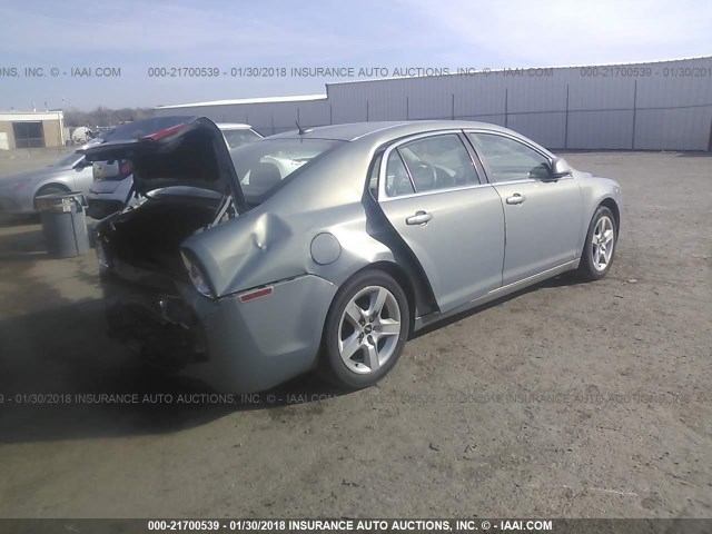 1G1ZH57BX9F220429 - 2009 CHEVROLET MALIBU 1LT 银色 照片 4