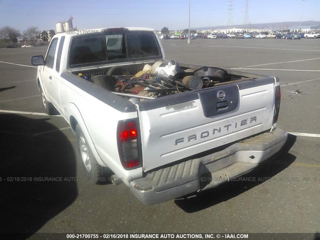 1N6DD26T84C444814 - 2004 NISSAN FRONTIER KING CAB XE WHITE photo 3