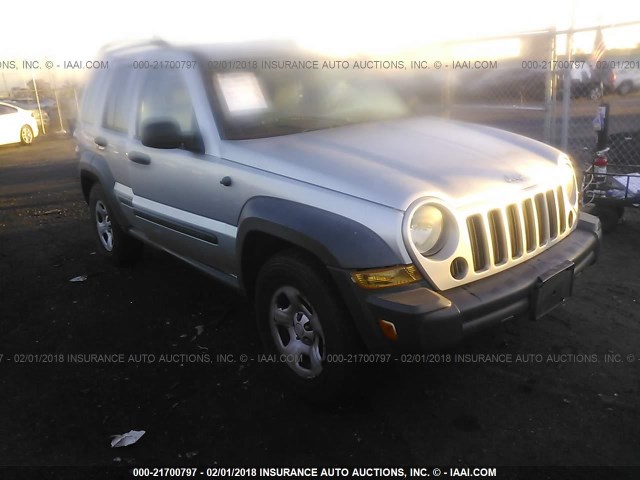 1J4GK48K26W185092 - 2006 JEEP LIBERTY SPORT SILVER photo 1