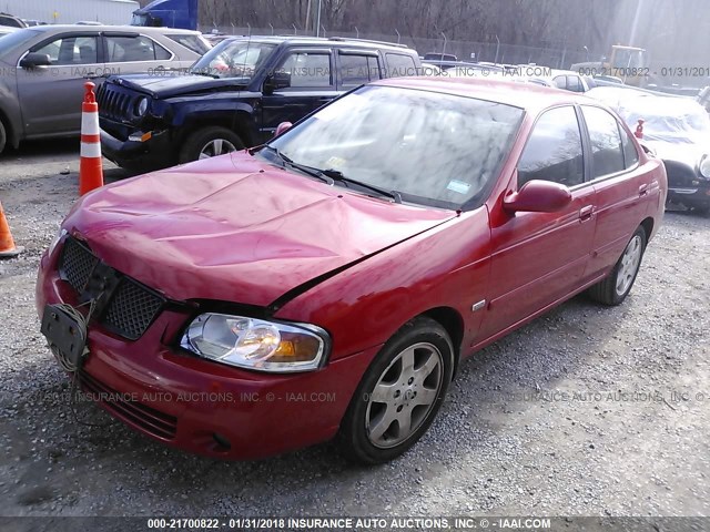 3N1CB51D16L484300 - 2006 NISSAN SENTRA 1.8/1.8S RED photo 2