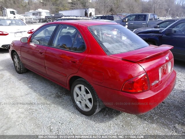 3N1CB51D16L484300 - 2006 NISSAN SENTRA 1.8/1.8S RED photo 3