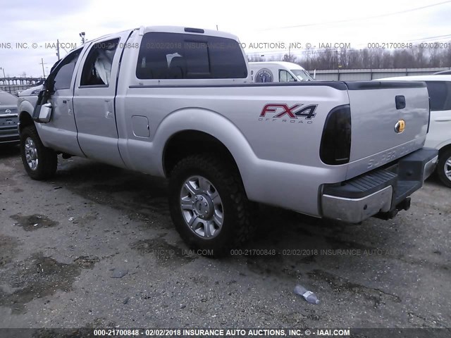 1FT7W2BT3CEC64871 - 2012 FORD F250 SUPER DUTY SILVER photo 3