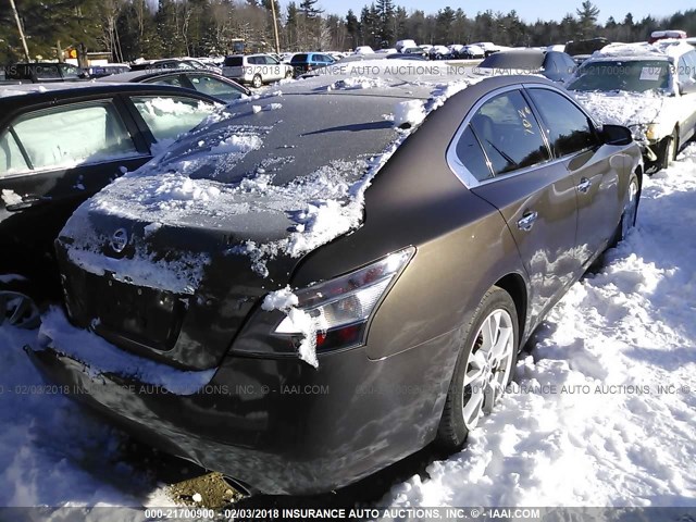 1N4AA5AP6EC433666 - 2014 NISSAN MAXIMA S/SV GRAY photo 4