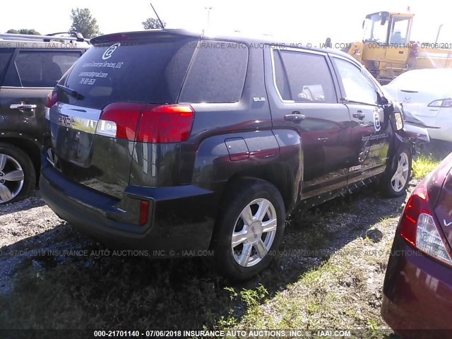 2GKALMEK7G6212817 - 2016 GMC TERRAIN SLE BLACK photo 4