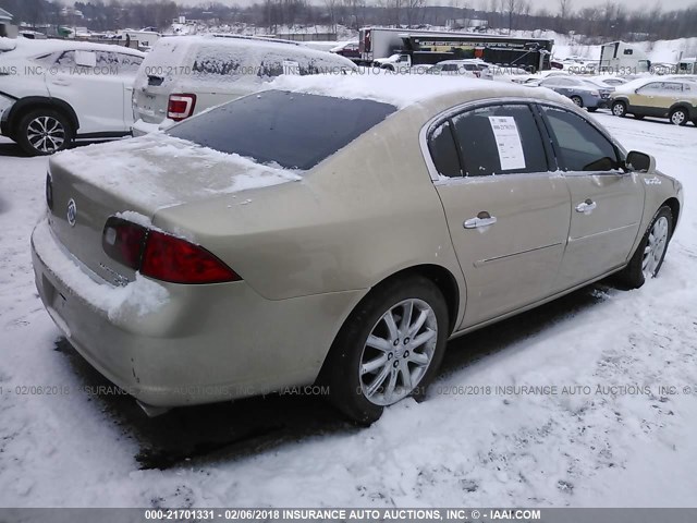 1G4HE57Y06U142116 - 2006 BUICK LUCERNE CXS GOLD photo 4