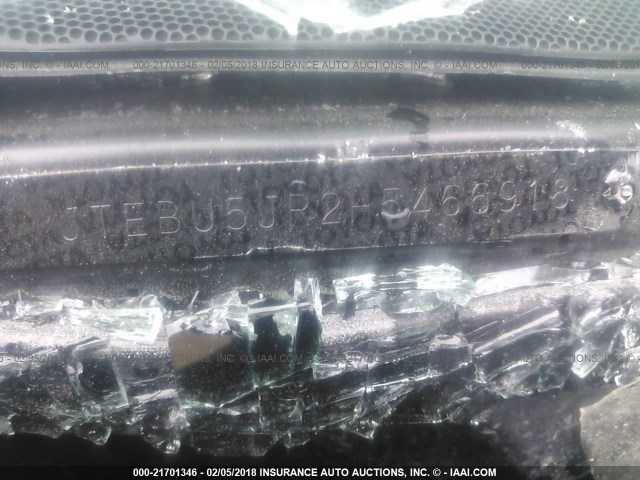 JTEBU5JR2H5466918 - 2017 TOYOTA 4RUNNER SR5 PREM/LTDL/TRAIL/TRD Szary zdjęcie 9