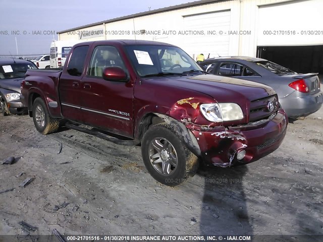 5TBRT38106S477846 - 2006 TOYOTA TUNDRA ACCESS CAB LIMITED MAROON photo 1