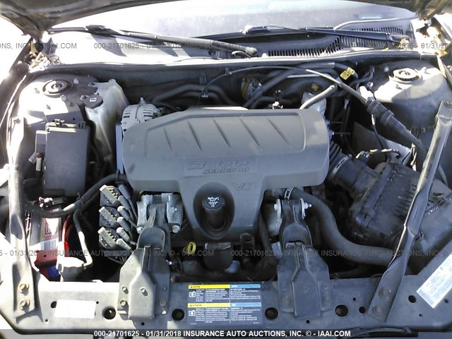 2G2WP552861221232 - 2006 PONTIAC GRAND PRIX შავი ფოტო 10