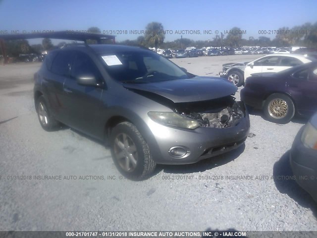 JN8AZ18U29W006369 - 2009 NISSAN MURANO S/SL SILVER photo 1