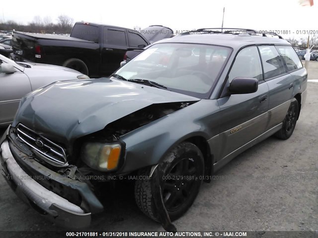 4S3BH675X27608222 - 2002 SUBARU LEGACY OUTBACK AWP 灰色 照片 2