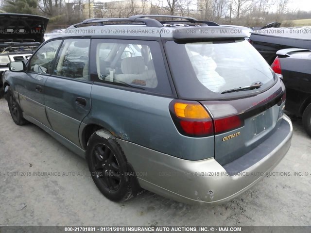 4S3BH675X27608222 - 2002 SUBARU LEGACY OUTBACK AWP GRAY photo 3