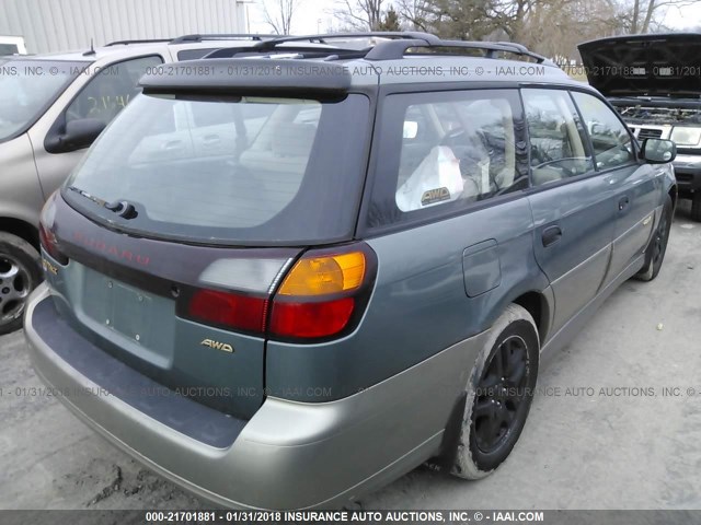 4S3BH675X27608222 - 2002 SUBARU LEGACY OUTBACK AWP 灰色 照片 4