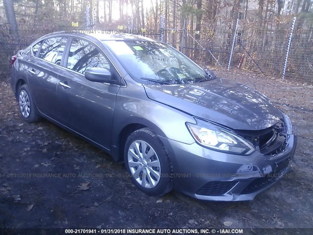 3N1AB7AP5GY327385 - 2016 NISSAN SENTRA S/SV/SR/SL BROWN photo 1