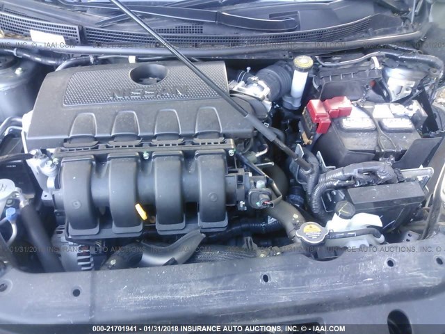 3N1AB7AP5GY327385 - 2016 NISSAN SENTRA S/SV/SR/SL BROWN photo 10