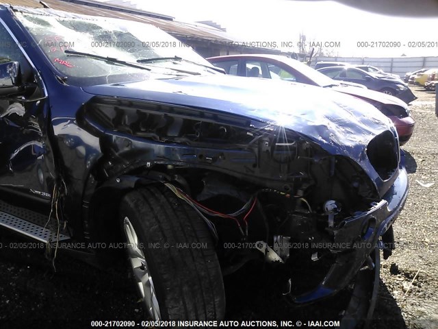 5UXZV4C58D0B02953 - 2013 BMW X5 XDRIVE35I BLUE photo 6