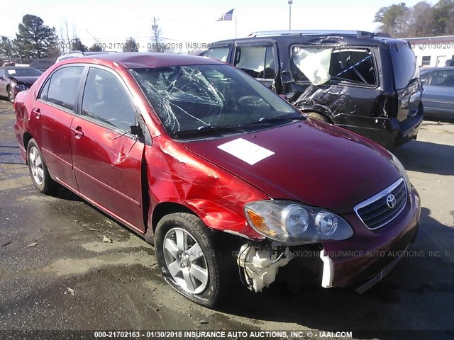 2T1BR32E15C335659 - 2005 TOYOTA COROLLA CE/LE/S RED photo 1