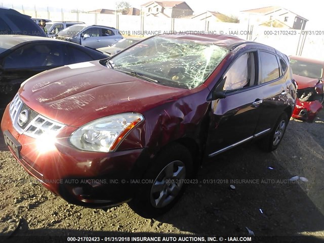 JN8AS5MT5BW162825 - 2011 NISSAN ROGUE S/SV/KROM RED photo 2