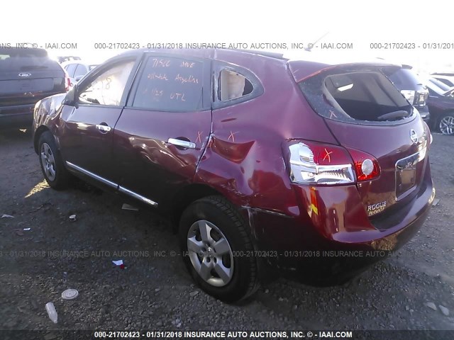 JN8AS5MT5BW162825 - 2011 NISSAN ROGUE S/SV/KROM RED photo 3