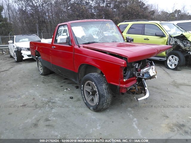 1GTCS14R6H2507572 - 1987 GMC S TRUCK S15 RED photo 1