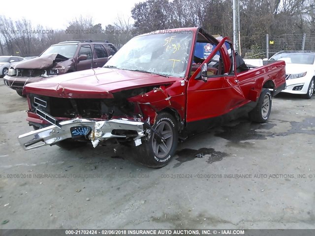 1GTCS14R6H2507572 - 1987 GMC S TRUCK S15 RED photo 2