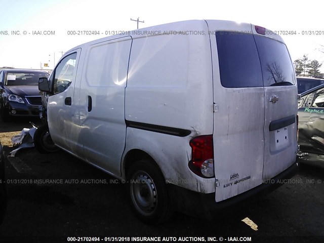 3N63M0YN6HK691635 - 2017 CHEVROLET CITY EXPRESS LS WHITE photo 3