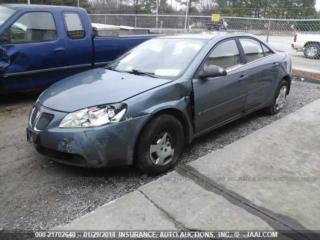 1G2ZF55BX64204937 - 2006 PONTIAC G6 SE BLUE photo 2