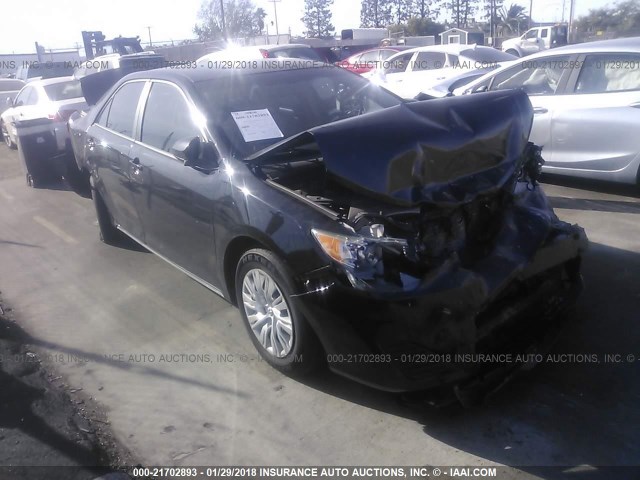 4T4BF1FK3CR168266 - 2012 TOYOTA CAMRY SE/LE/XLE BLACK photo 1