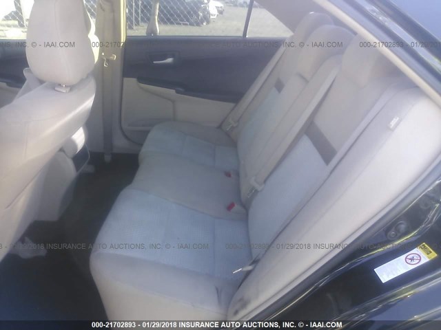 4T4BF1FK3CR168266 - 2012 TOYOTA CAMRY SE/LE/XLE BLACK photo 8