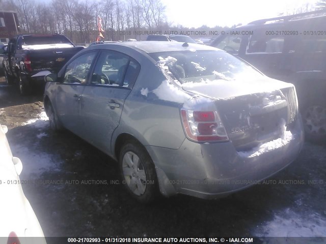 3N1AB61E28L627750 - 2008 NISSAN SENTRA 2.0/2.0S/2.0SL GRAY photo 3