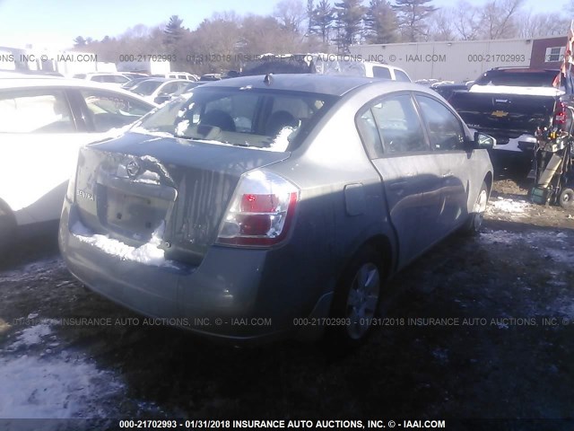 3N1AB61E28L627750 - 2008 NISSAN SENTRA 2.0/2.0S/2.0SL GRAY photo 4