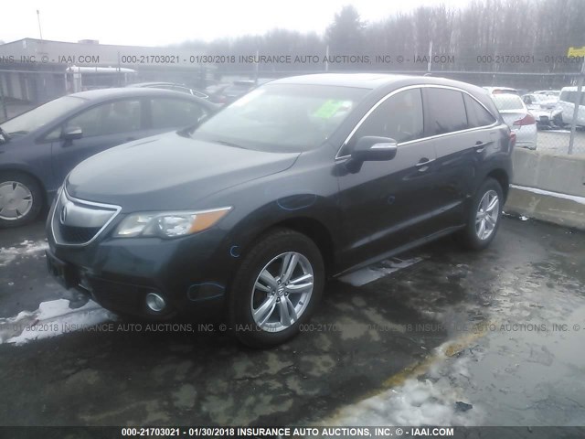 5J8TB4H52EL004850 - 2014 ACURA RDX TECHNOLOGY GRAY photo 2