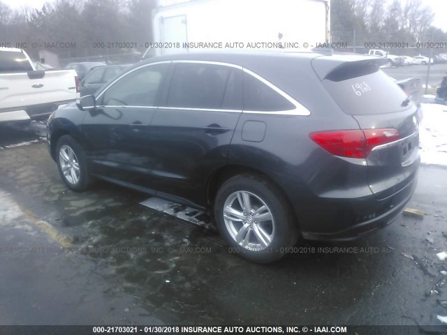 5J8TB4H52EL004850 - 2014 ACURA RDX TECHNOLOGY GRAY photo 3