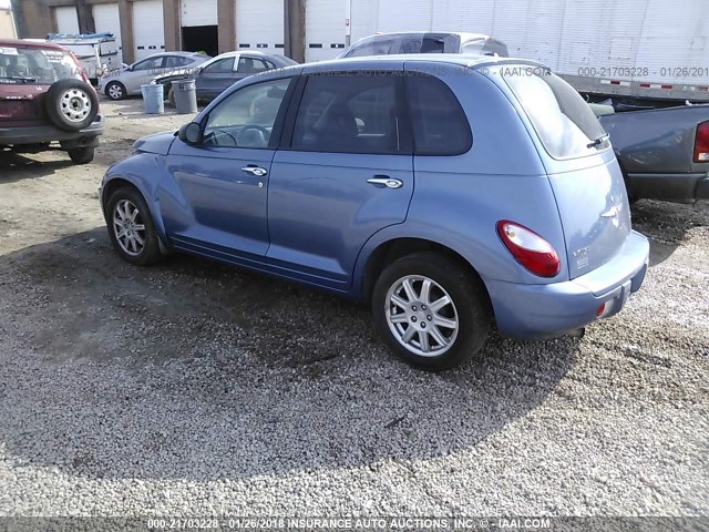 3A4FY58B67T587074 - 2007 CHRYSLER PT CRUISER TOURING BLUE photo 3