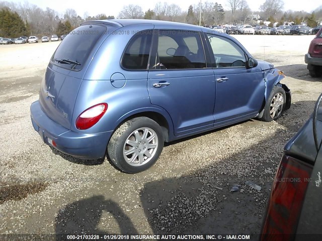 3A4FY58B67T587074 - 2007 CHRYSLER PT CRUISER TOURING BLUE photo 4