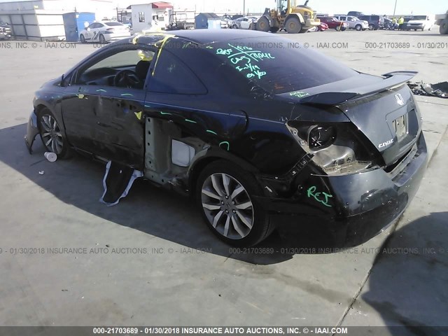 2HGFG2A56AH701345 - 2010 HONDA CIVIC SI BLACK photo 3