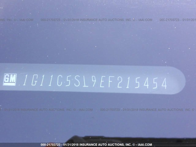1G11C5SL9EF215454 - 2014 CHEVROLET MALIBU 1LT 灰色 照片 9