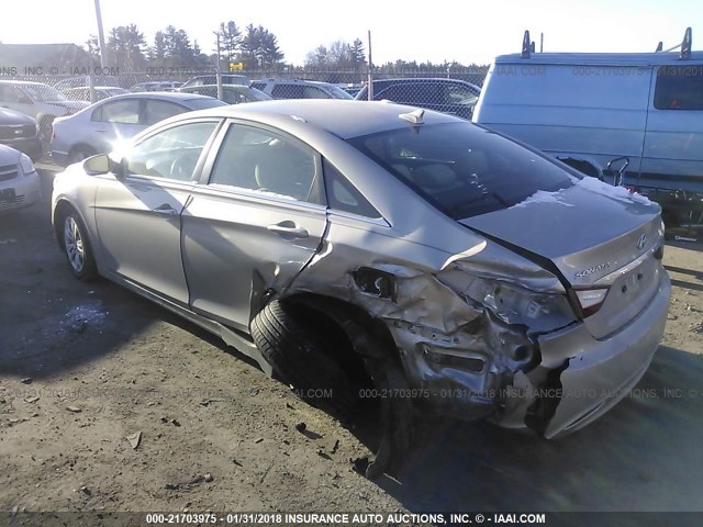 5NPEB4AC5BH261744 - 2011 HYUNDAI SONATA GLS Champagne photo 3