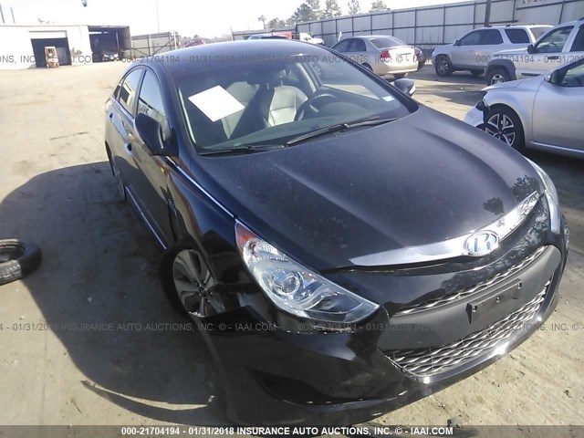 KMHEC4A46DA092345 - 2013 HYUNDAI SONATA HYBRID BLACK photo 1