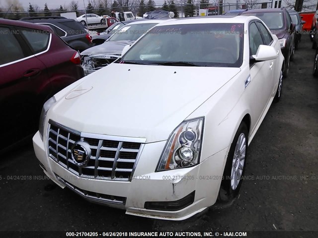 1G6DG5E58D0121415 - 2013 CADILLAC CTS LUXURY COLLECTION WHITE photo 2