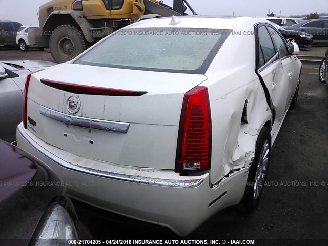 1G6DG5E58D0121415 - 2013 CADILLAC CTS LUXURY COLLECTION WHITE photo 4