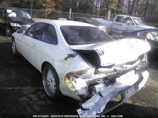 JT8UZ30C9N0010406 - 1992 LEXUS SC 400 WHITE photo 3