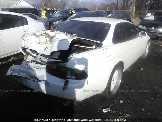 JT8UZ30C9N0010406 - 1992 LEXUS SC 400 WHITE photo 4