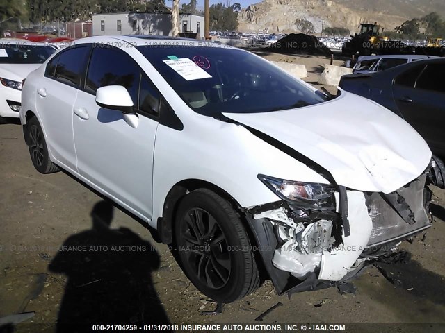 19XFB2F93DE214743 - 2013 HONDA CIVIC EXL WHITE photo 1