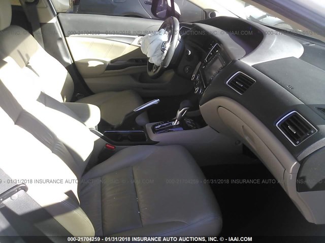 19XFB2F93DE214743 - 2013 HONDA CIVIC EXL WHITE photo 5
