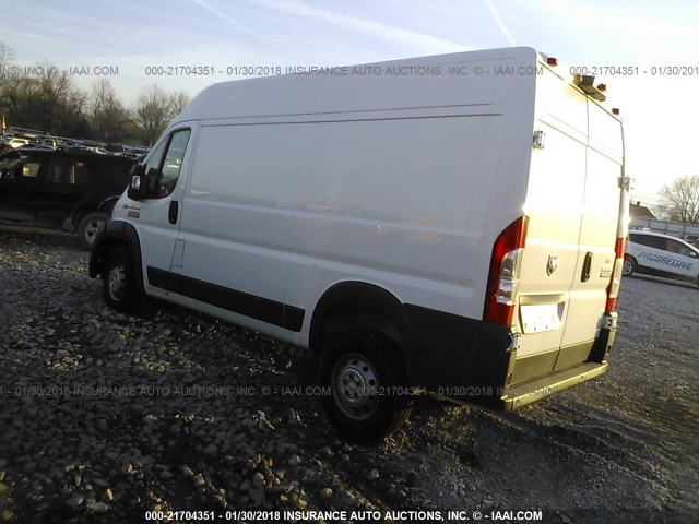 3C6TRVCG2HE500034 - 2017 RAM PROMASTER 2500 2500 HIGH WHITE photo 3