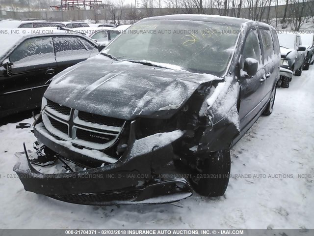 2C4RDGBG1CR190254 - 2012 DODGE GRAND CARAVAN SE BLACK photo 2