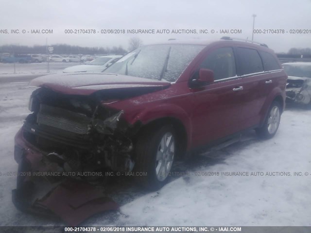 3C4PDDDG5DT665759 - 2013 DODGE JOURNEY CREW RED photo 2