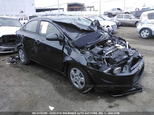 1G1JA5SH2G4111484 - 2016 CHEVROLET SONIC LS GRAY photo 1